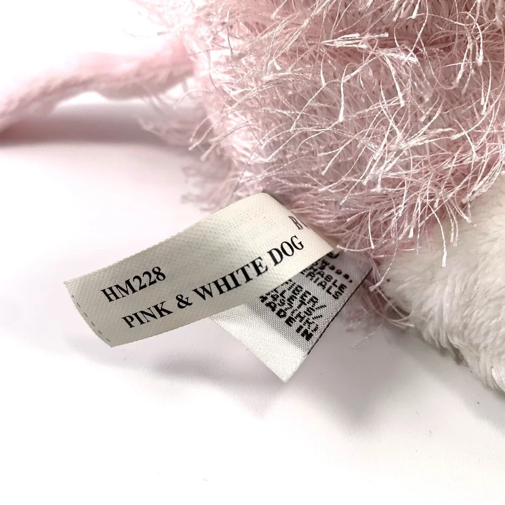 Webkinz Ganz Plush HM228 Pink & White‎ Dog NEW w/ Sealed Code All Tags